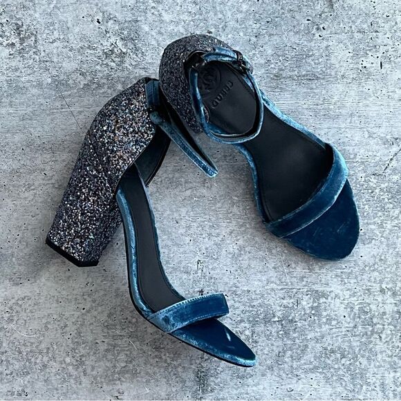 Guess Bam Bam Glitter Heel Sandals 39 - Picture 1 of 8